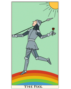 fool tarot card sticker 2